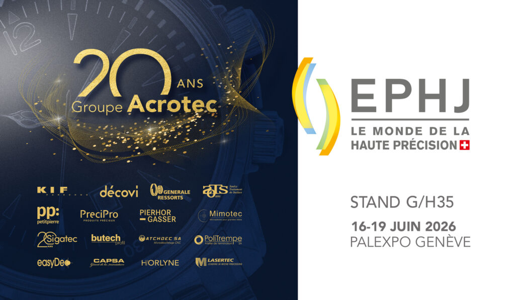 Le Groupe Acrotec sera au salon EPHJ en juin 2026